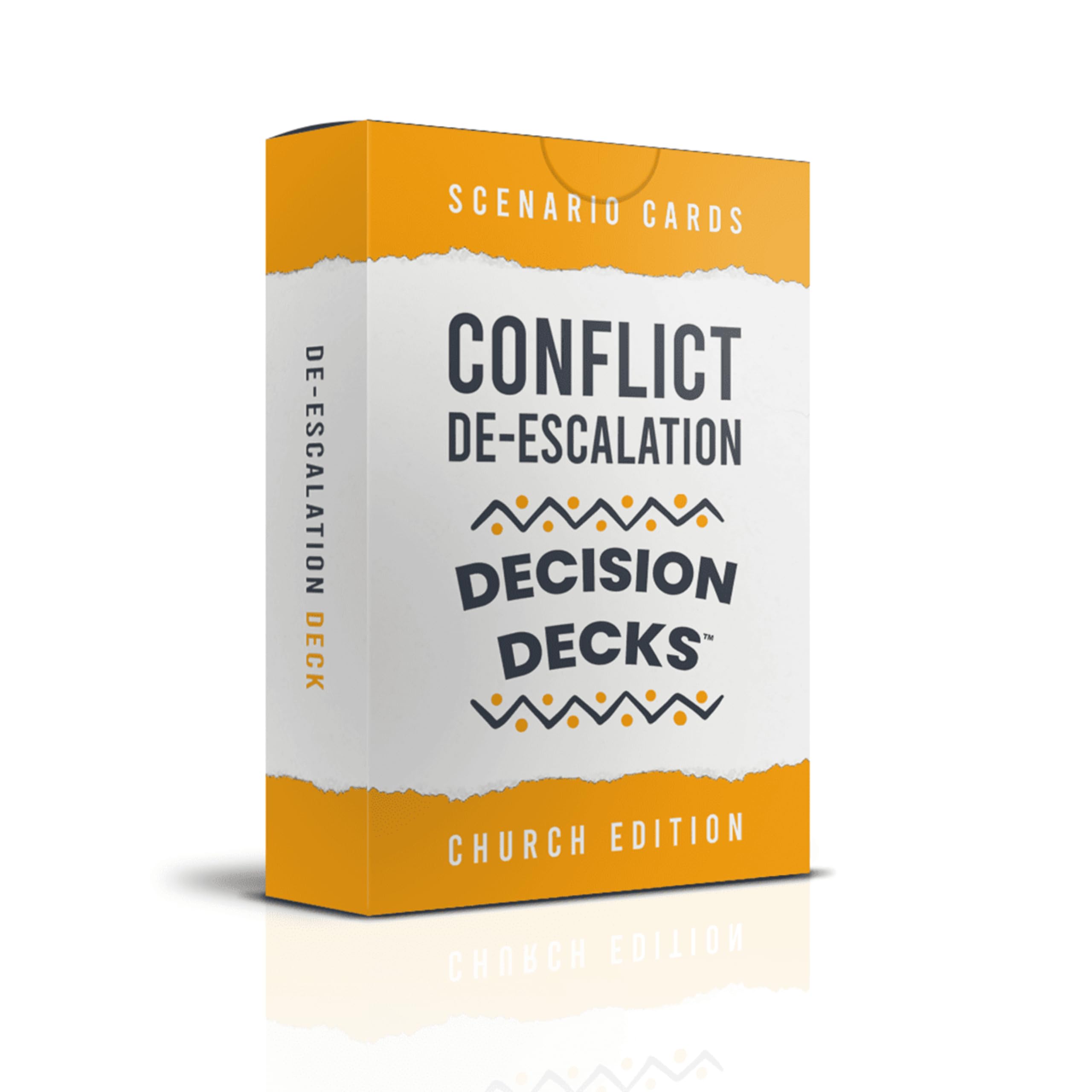 Church Safety and Security Decision Decks | 60 Conflict De-Escalation Scenario Cards for Church Safety Team Training, Leadership Communication, and Faith-Based Conflict Resolution