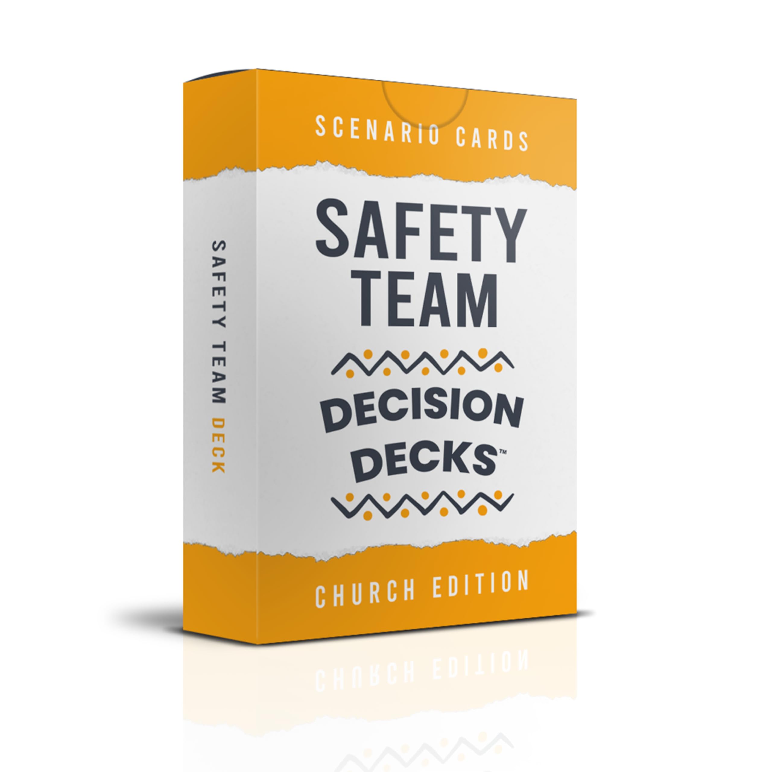 Church Safety and Security Decision Decks | 60 Safety Team Scenario Cards for Churrch Security Leaders.