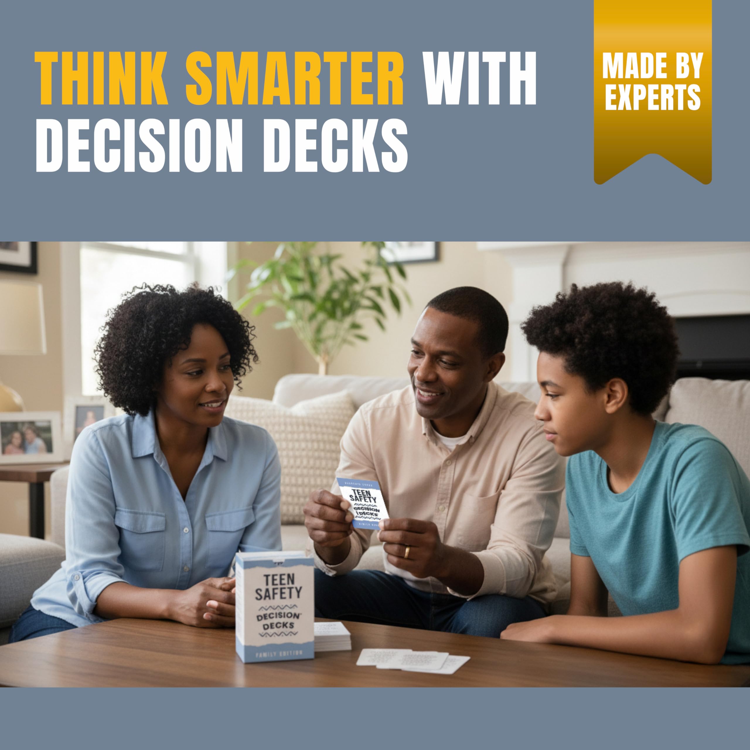 Kingswood Security Teen Safety Scenario Cards; 60 Scenario-Based Questions Designed to Help You and Your Teen Grow and Learn How to Stay Safe Both Online and in The Real World.