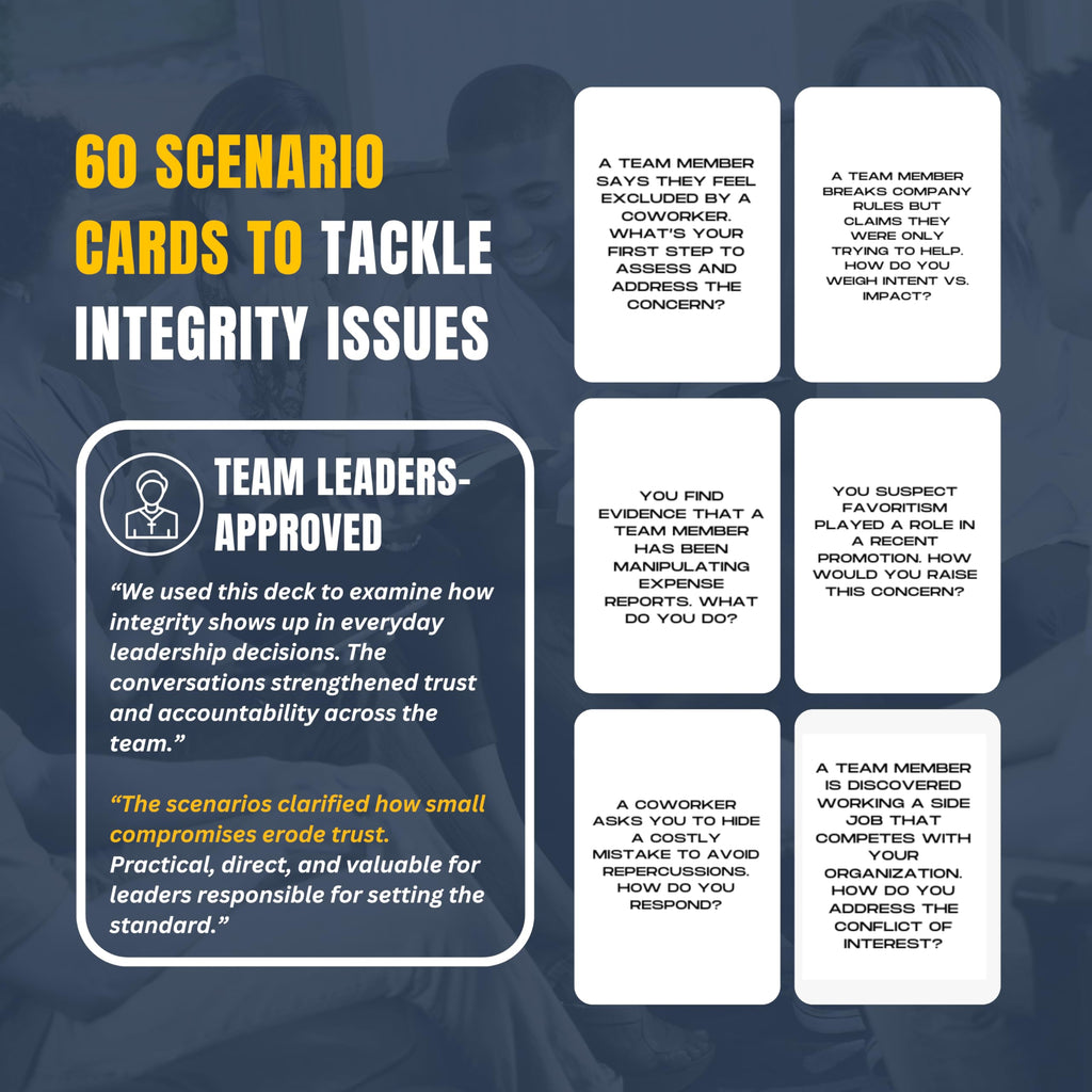Leadership Scenario Cards | 60 Decision Deck Scenarios for Managers De ...