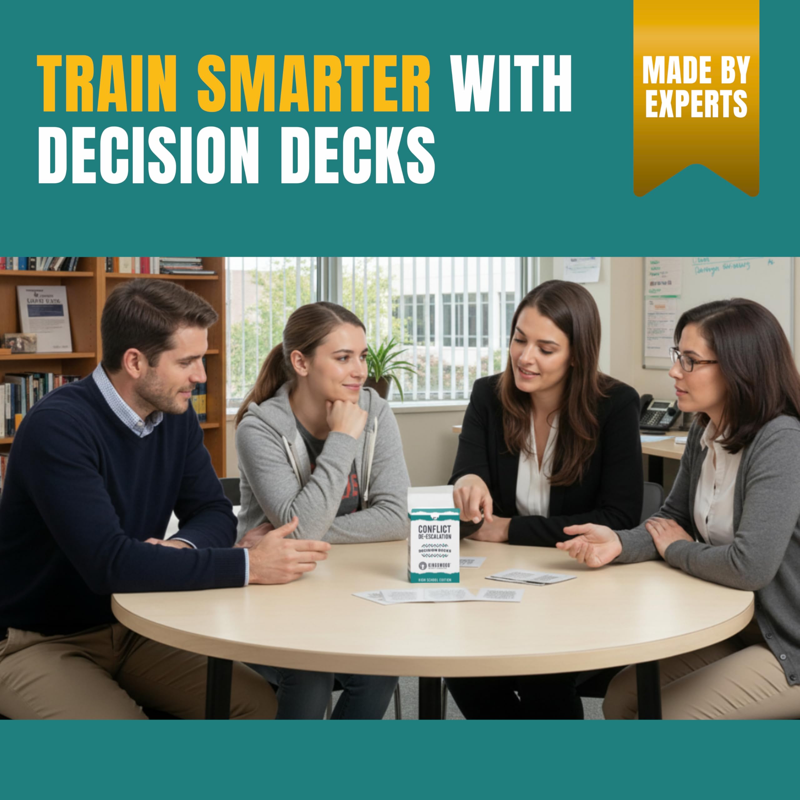 High School Safety and Security Decision Decks: 60 Conflict De-Escalation Scenario Cards to Enhance Critical Thinking, Judgment, Problem Solving, and Decision Making.