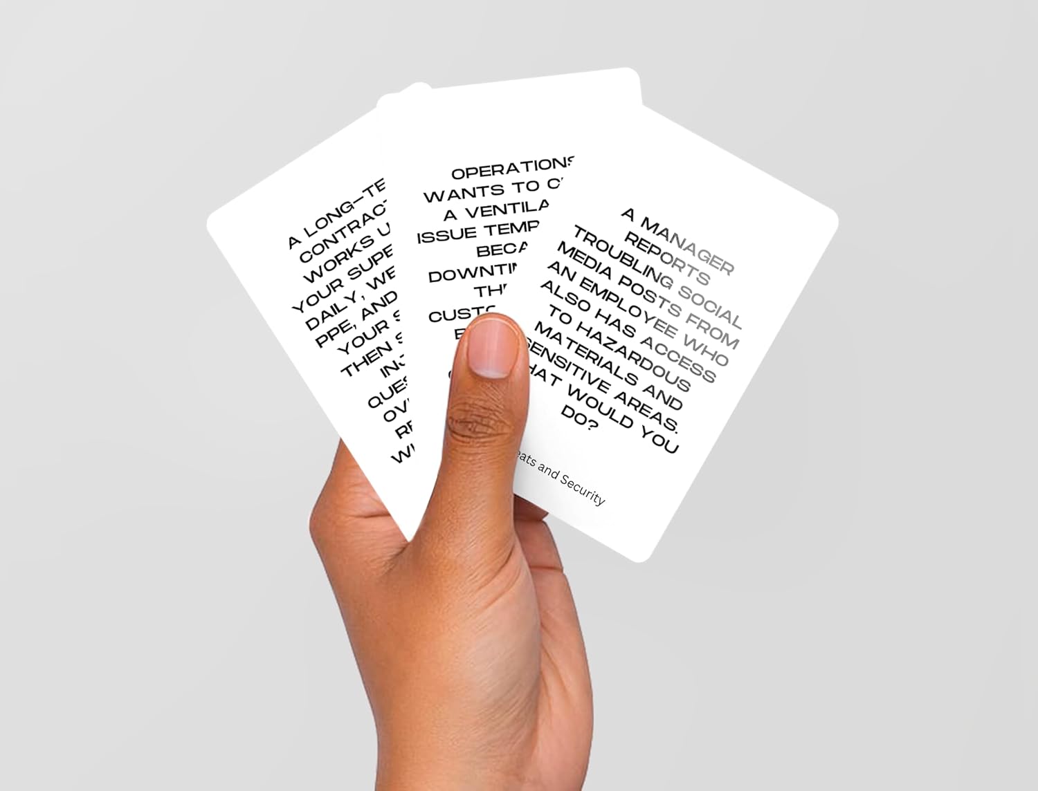 Kingswood Security 60 Health and Safety Scenario Cards