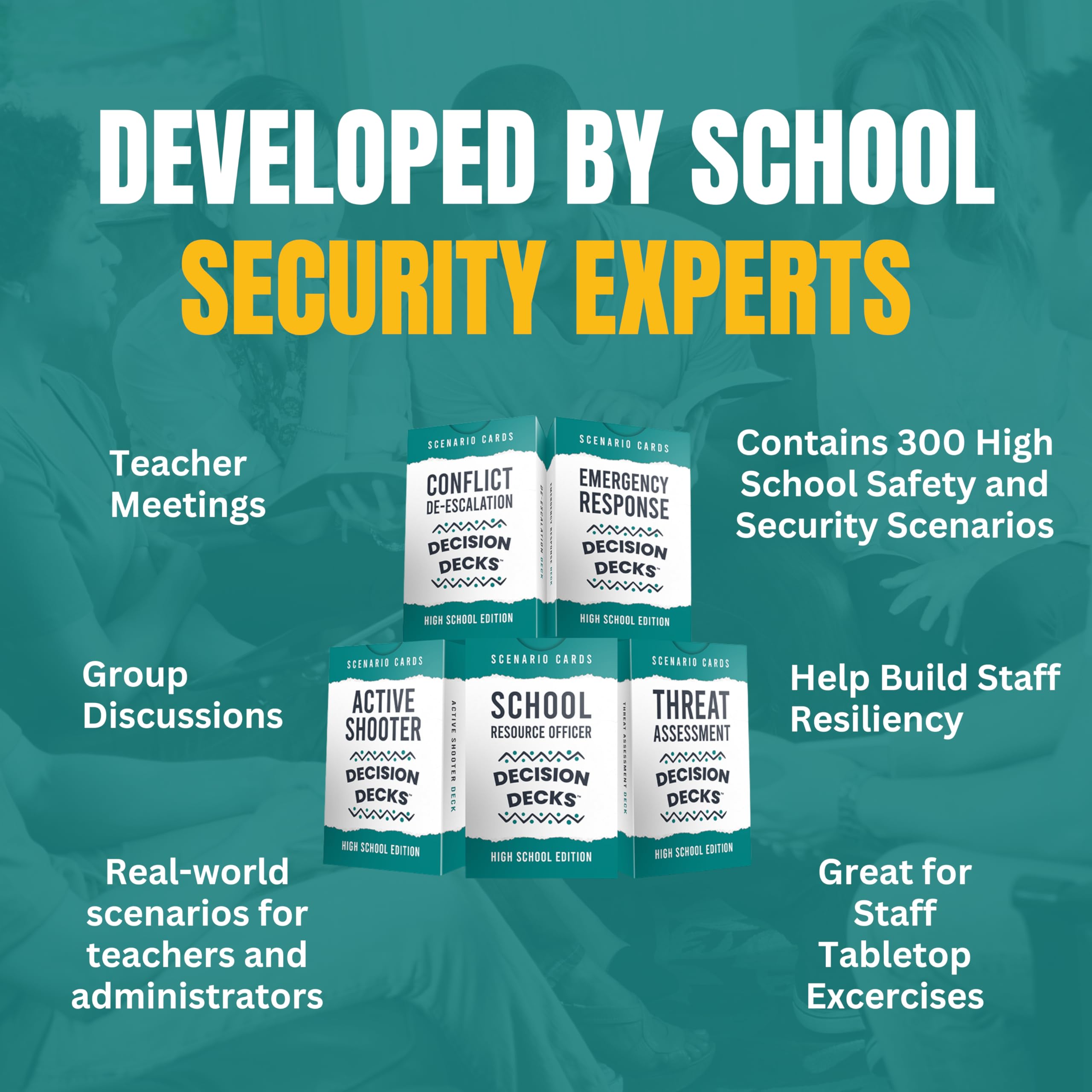 High School Safety and Security Scenario Cards Bundle Edition Containing 300 Questions to to Enhance Critical Thinking, Judgement, Problem Solving and Decision Making Abilities.