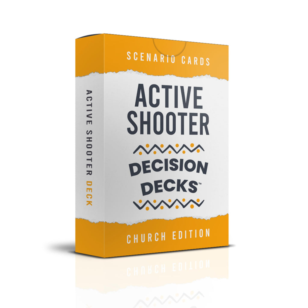 Church Safety and Security Decision Decks | 60 Active Shooter Scenario Cards for Church Security Team Training, Tabletop Exercises, and Emergency Preparedness Planning Tools