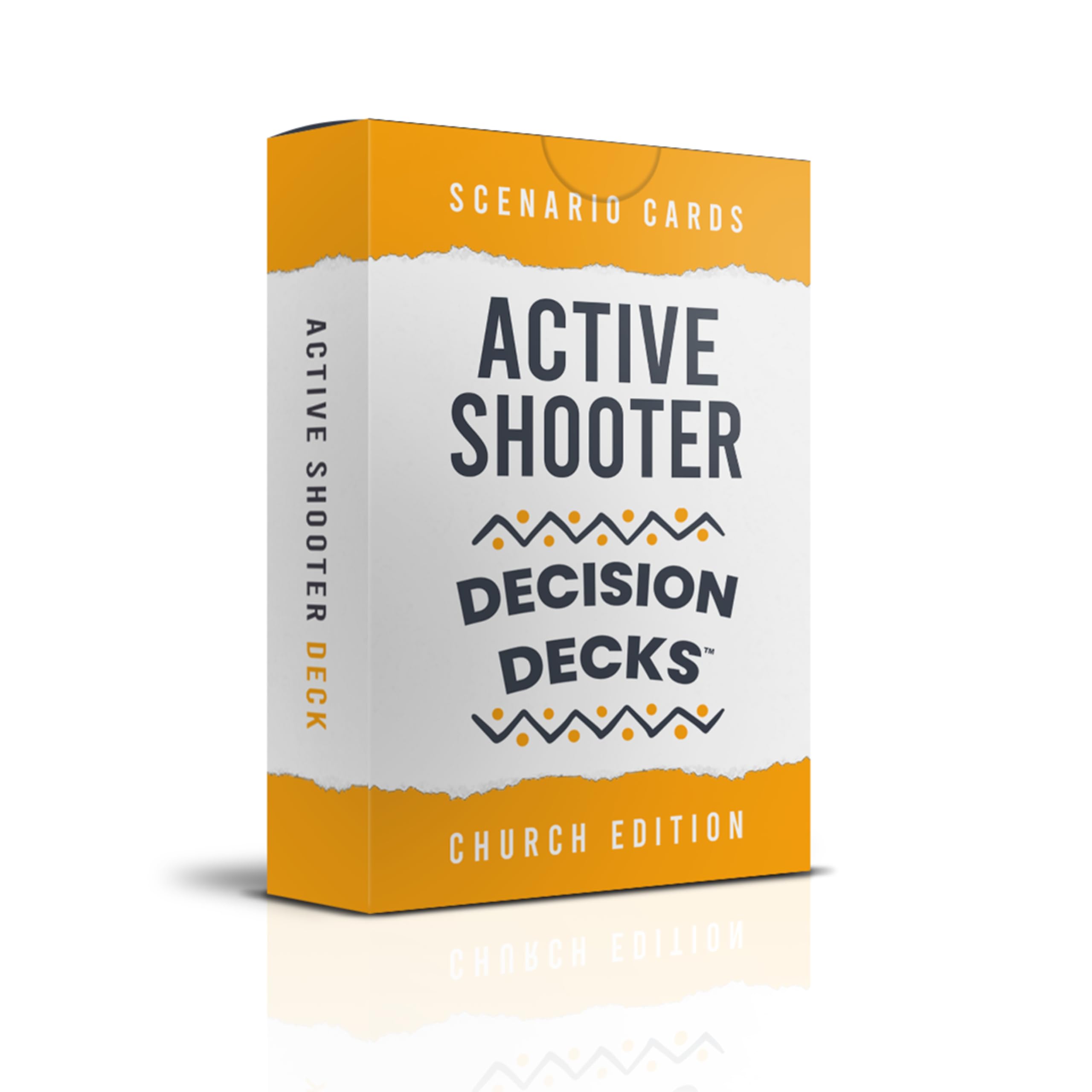 Church Safety and Security Decision Decks | 60 Active Shooter Scenario Cards for Church Security Team Training, Tabletop Exercises, and Emergency Preparedness Planning Tools